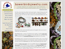 Tablet Screenshot of bowerbirdsjewelry.com